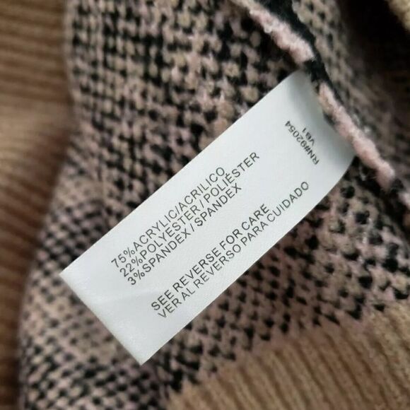 By Design Leopard Print Ivory Rose Knit Crewneck Pullover Sweater - Picture 4 of 5